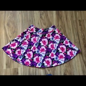 Pink Floral Charlotte Russe Skirt Size Medium